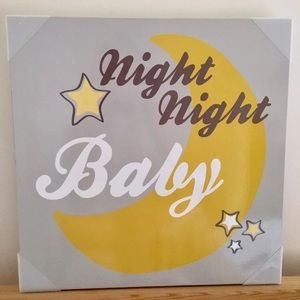 Night Night Baby Hanging Art Frame